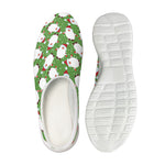Cartoon Santa Claus Pattern Print Mesh Casual Shoes