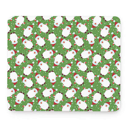 Cartoon Santa Claus Pattern Print Mouse Pad
