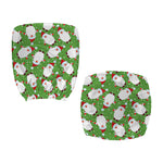 Cartoon Santa Claus Pattern Print Office Chair Cover