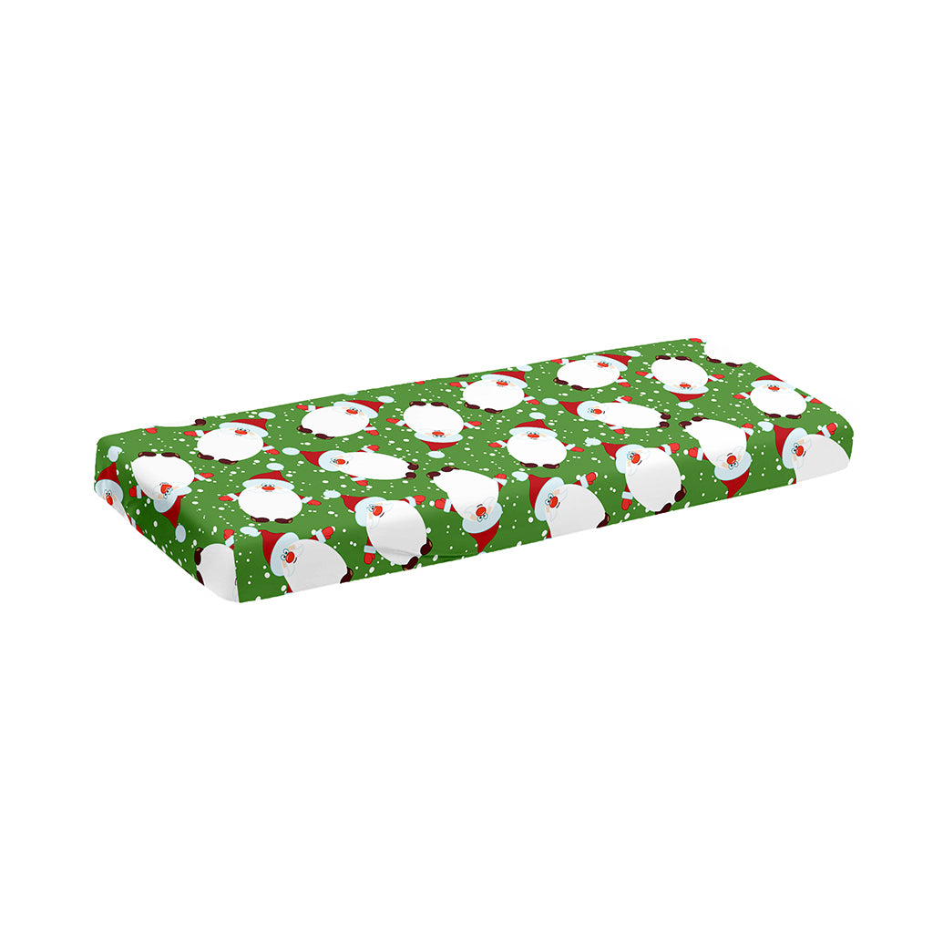 Cartoon Santa Claus Pattern Print Piano Keyboard Cover