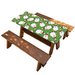 Cartoon Santa Claus Pattern Print Picnic Table Cover