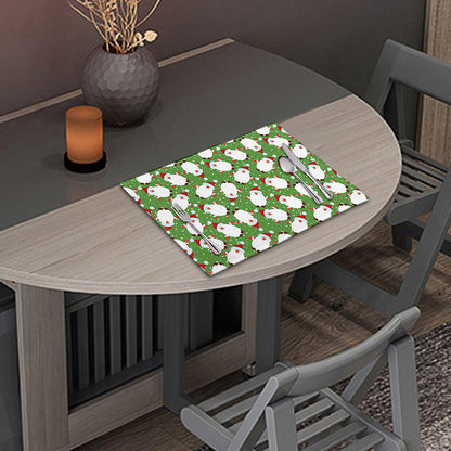 Cartoon Santa Claus Pattern Print Placemat