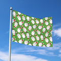 Cartoon Santa Claus Pattern Print Polyester Flag