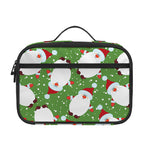 Cartoon Santa Claus Pattern Print Portable Lunch Bag
