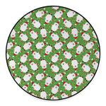 Cartoon Santa Claus Pattern Print Round Floor Mat
