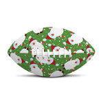Cartoon Santa Claus Pattern Print Rugby Ball