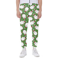 Cartoon Santa Claus Pattern Print Joggers