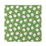 Cartoon Santa Claus Pattern Print Silk Bandana