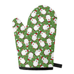 Cartoon Santa Claus Pattern Print Single Oven Mitt