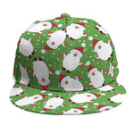 Cartoon Santa Claus Pattern Print Snapback Cap