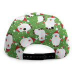 Cartoon Santa Claus Pattern Print Snapback Cap