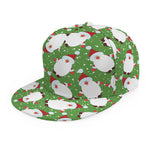 Cartoon Santa Claus Pattern Print Snapback Cap