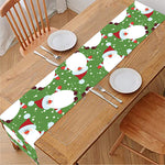 Cartoon Santa Claus Pattern Print Table Runner