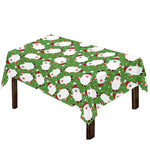 Cartoon Santa Claus Pattern Print Tablecloth