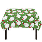Cartoon Santa Claus Pattern Print Tablecloth