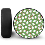 Cartoon Santa Claus Pattern Print Tire Cover