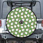 Cartoon Santa Claus Pattern Print Tire Cover With Camera Hole