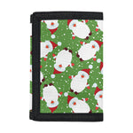 Cartoon Santa Claus Pattern Print Trifold Wallet