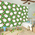 Cartoon Santa Claus Pattern Print Wall Sticker