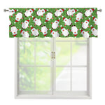 Cartoon Santa Claus Pattern Print Window Valance