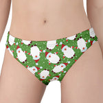 Cartoon Santa Claus Pattern Print Women's Panties