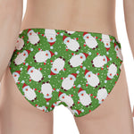 Cartoon Santa Claus Pattern Print Women's Panties
