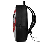 Cartoon Santa Claus Print 17 Inch Backpack