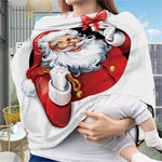Cartoon Santa Claus Print Baby Seat Cover