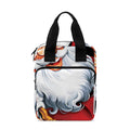 Cartoon Santa Claus Print Bible Tote Bag