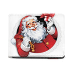 Cartoon Santa Claus Print Bifold Wallet