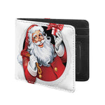 Cartoon Santa Claus Print Bifold Wallet