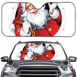 Cartoon Santa Claus Print Car Windshield Sun Shade