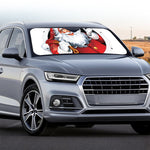 Cartoon Santa Claus Print Car Windshield Sun Shade