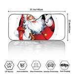 Cartoon Santa Claus Print Car Windshield Sun Shade