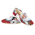 Cartoon Santa Claus Print Casual Shoes