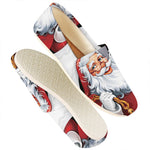 Cartoon Santa Claus Print Casual Shoes