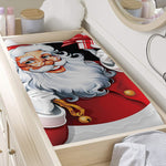 Cartoon Santa Claus Print Changing Pad Cover