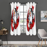 Cartoon Santa Claus Print Curtain