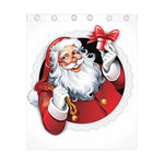 Cartoon Santa Claus Print Curtain