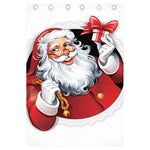 Cartoon Santa Claus Print Curtain