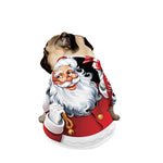 Cartoon Santa Claus Print Dog Zip Up Jacket