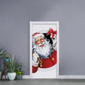 Cartoon Santa Claus Print Door Sticker
