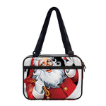 Cartoon Santa Claus Print Double Strap Bible Bag