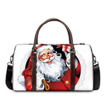 Cartoon Santa Claus Print Duffle Bag