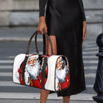 Cartoon Santa Claus Print Duffle Bag
