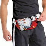 Cartoon Santa Claus Print Fanny Pack