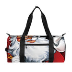 Cartoon Santa Claus Print Gym Bag