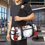 Cartoon Santa Claus Print Gym Bag