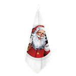 Cartoon Santa Claus Print Hand Towel