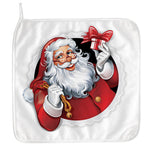 Cartoon Santa Claus Print Hand Towel